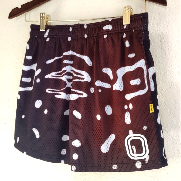 Overtime Brown and Black Mesh Shorts - Picture 3 of 6